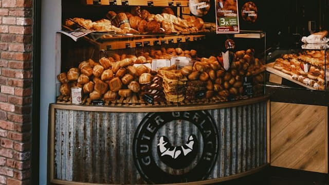 The bakery counter